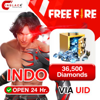 Free Fire (Indo Only) - 36500 Diamonds Top up UID By Inblackm Open 24 hr.