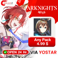 Arknights - Any Pack 4.99 $ Top Up VIA Yostar By Inblack Open 24 hr.