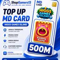 KARTU KANDANG KUCING (500M) UNGU CHIP HIGGS DOMINO ISLAND / HIGGS GAMES ISLAND HDI HGI (BUKA 24 JAM) PENGIRIMAN INSTANT 1 MENIT *SHOPGAMERS13*