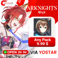Arknights - Any Pack 9.99 $ Top Up VIA Yostar By Inblack Open 24 hr.