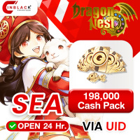 [INSTANT] Dragon Nest M: Classic (SEA) - 198000 Cash Pack ( 180000+18000 ) - Top up UID By Inblack Open 24 hr.
