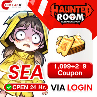 Haunted Room: Sleep Survivor (SEA) - 1099+219 Coupon (First Time Limit) 10.99$ Top up Web Shop LOGIN By Inblackm Open 24 hr.