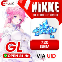 Goddess of Victory: NIKKE (GL) - 720 GEM 9.99$ Top up UID By Inblack Open 24 hr.