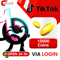 Tiktok - 10000 Coins 104$ Top Up Via Login By Inblackm Open 24 hr.