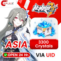 [INSTANT] Honkai Impact 3 (ASIA) - 3300 Crystals  Top up UID By Inblackm open 24 hr.