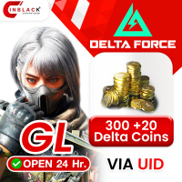 Delta Force (GL) - 300 +20 Delta Coins 4.99$ Top up UID By Inblack Opne 24 hr.