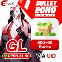 Bullet Echo (GL) - 600+60 Bucks Top up UID By Inblackm Open 24 hr.