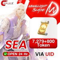 Moonlight Blade M (SEA) -  7279+800 Token Top up UID By Inblackm Open 24 hr.
