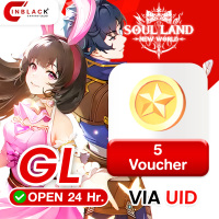 Soul Land New World (GL) - 5 Voucher Top up UID By Inblack Open 24 hr.