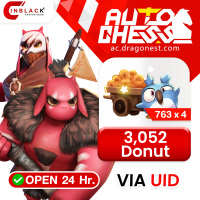 Auto Chess - 3,052 (763 x 4)   Donut  Top up UID By Inblackm open 24 hr.