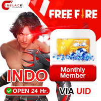 Free Fire (Indo Only) - Monthly Member Top up UID By Inblackm Open 24 hr.