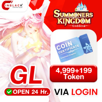 Summoners Kingdom: Goddess (GL) - 4999 + 199 Token 49.99$ Top up UID By Inblack Open 24 hr.