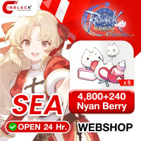 Ragnarok Origin Classic (SEA) - 4800 + 240 Nyan Berry x 5  499.95$ Top up Web Shop LOGIN By Inblackm Open 24 hr.