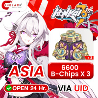 [INSTANT] Honkai Impact 3 (ASIA) - (6600 B-Chip) x 3 Top up UID By Inblackm open 24 hr.
