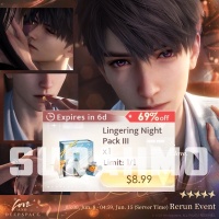 Love and Deepspace - Lingering Night Pack III $9 (LOGIN METHOD) **Need Account & Password to login**