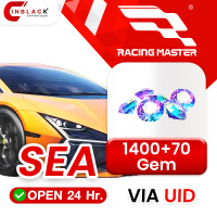 [INSTANT] Racing Master (SEA) - 1400+70 Gem - Top up UID by Inblackm open 24 hr.