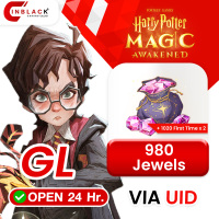 Harry Potter (GL)   - 980 Jewels + 1020 ( First Time x 2 ) Top up UID By Inblackm open 24 hr.