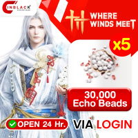 Where Winds Meet - 30000  Echo Beads ( 6000 X 5 ) - 499.99$ Top up Via Login by Inblackm open 24 hr.