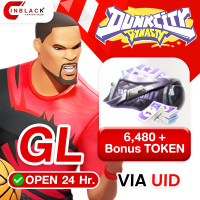 Dunk City Dynasty (GL) - 6480 + Bonus TOKEN 99.99$  Top up UID BY Inblack Open 24 hr.