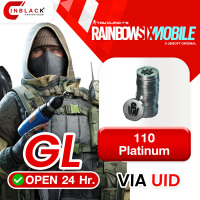 [INSTANT] Rainbow Six Mobile (GL) - 110 Platinum - 1.99$ Top up UID By Inblackm Open 24 hr.