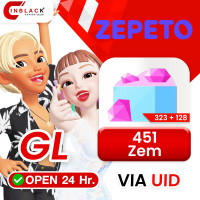[INSTANT]Zepeto (GL) - 451 Zem ( 323+128 Zem) - Top up UID By Inblackm Open 24 hr.