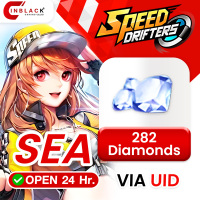 Garena Speed Drifters (SEA) - 282 Diamonds - Top up UID By Inblackm Open 24 hr.