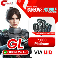 [INSTANT] Rainbow Six Mobile (GL) - 7000 Platinum (First Purchase Only) - 49.99$ Top up UID By Inblackm Open 24 hr.