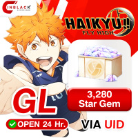 HAIKYU!! FLY HIGH (GL) - 3280 Star Gem 49.99$ Top Up UID By Inblackm Open 24 hr.