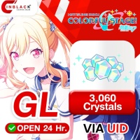 [INSTANT] Hatsune Miku: Colorful Stage (GL) - 3060 Crystals - Top up UID By Inblack Open 24 hr.