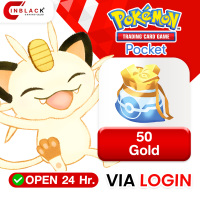 Pokemon TCG Pocket - 50 Gold / 7 Unpaid Gold 9.99$ Top Up Via Login By Inblackm open 24 hr.