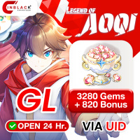 Legend of Aoqi (GL) - 3280 Gems+ and 820 Bonus (49.99$) Top up UID By Inblackm Open 24 hr.