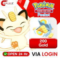 Pokemon TCG Pocket - 200 Gold / 50 Unpaid Gold 39.99$ Top Up Via Login By Inblackm open 24 hr.