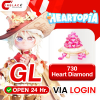 Heartopia (GL) - 730 Heart Diamond 10.99$ Top up via LOGIN by Inblackm open 24 hr.