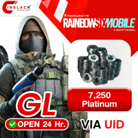 [INSTANT] Rainbow Six Mobile (GL) - 7250 Platinum - 99.99$ Top up UID By Inblackm Open 24 hr.