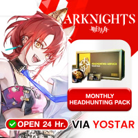 Arknights - MONTHLY  HEADHUNTING PACK 25.99 $ Top Up VIA Yostar By Inblack Open 24 hr.
