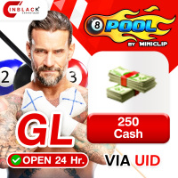 8 Ball Pool (GL) - 250 Cash 12.99$ Top up UID By Inblackm Open 24 hr.