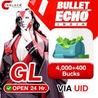 Bullet Echo (GL) - 4000+400 Bucks Top up UID By Inblackm Open 24 hr.