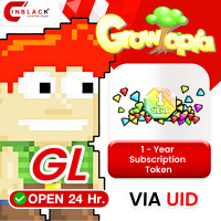 Growtopia (GL) -  1 - Year Subscription Token Player ID by Inblackm open 24 hr.