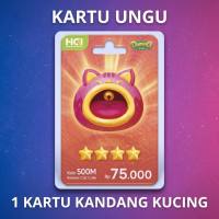 [500M]KARTU KANDANG KUCING UNGU MD HIGGS DOMINO ISLAND HDI - FASTEST DELIVERY ON KALEOZ - 24 HOURS ONLINE