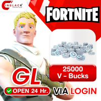 Fortnite (GL) - 25000 V - Bucks Top up Via LOGIN By Inblackm Open 24 hr.