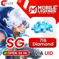 Mobile Legends: Bang Bang (Singapore) -  716 Diamonds Top up UID By Inblackm Open 24 hr.
