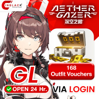 Aether Gazer (GL) - 168 Outfit Vouchers (24.99$) Top up via LOGIN By Inblack Open 24 hr.