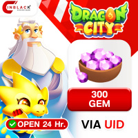 Dragon City - 300 GEM Top up User ID by Inblackm Open 24 hr.