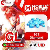 [INSTANT] Mobile Legends: Bang Bang (GL)- 963 Diamond via UID by Inblackm open 24 hr.