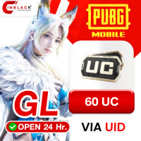 [INSTANT] PUBG Mobile (Global) - 60 UC - Top up UID By Inblack Open 24 hr.