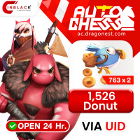 Auto Chess - 1,526 Donut (763 x 2) Top up UID By Inblackm open 24 hr.