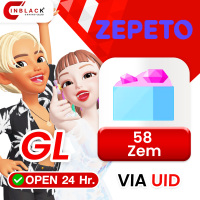 [INSTANT]Zepeto (GL) - 58 Zem -  Top up UID By Inblackm Open 24 hr.