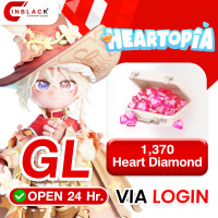Heartopia (GL) - 1370 Heart Diamond 19.99$ Top up via LOGIN by Inblackm open 24 hr.