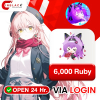Rubii - 6000 Ruby (29.99$) Top up via LOGIN By Inblack Open 24 hr.