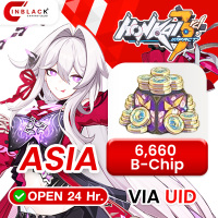 [INSTANT] Honkai Impact 3 (ASIA) - 6600 B-Chips Top up UID By Inblackm open 24 hr.